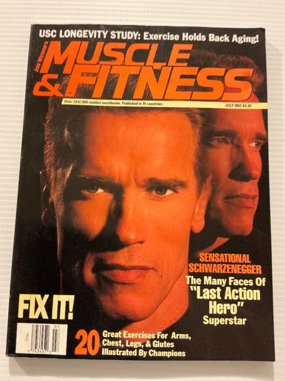 Joe Weider’s Muscle & Fitness Magazine July 1993 Arnold Schwarzenegger Cover